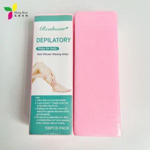 Custom Label Spunlace Non Woven Fabric Women’s Hair Removal Depilatory Wax Strips Premium Wax Strip for Hair Removal