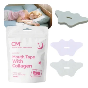 Custom Lip Shape Mouth Tape Women Sleep Tape Infused Vitamin E B5 B7 Mouth Tape With Collagen for Sleeping