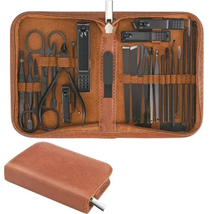 Custom Logo 26pcs Manicure Set Nail Clippers Kit Stainless Steel Professional Grooming Nail Cutter Set Pedicure Tool