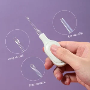 Custom Logo Ear Cleaning Set Ear Wax Removal LED Light Flashlight Earpick for Adult Children Use SY547