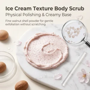 Custom Logo Face and Body Scrub Set Various Scents Natural Salt Papaya Exfoliating Body Scrub Cruelty Free Sensitive Skin Paste