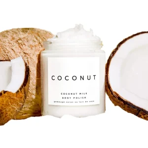 Custom Logo Herbal Mud Coconut Fragrance Whitening Body Scrub for Face Foot