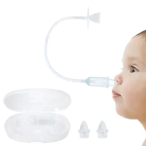 Custom Logo Infant Toddler Newborn Baby Nasal Aspirator Soft Silicone PP ECO Friendly Biodegradable Mucus Remover 6 Year Shelf