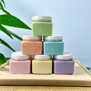 Custom Logo Natural Ingredient Whipped Exfoliating Cleansing Organic Fruit Sea Salt Body Scrubs