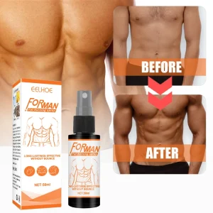 Custom Logo OEM Men’s Abdominal Muscle Spray Firm Abs Fitness Shaping Cream Exercise Chest Increase Muscle Body Care