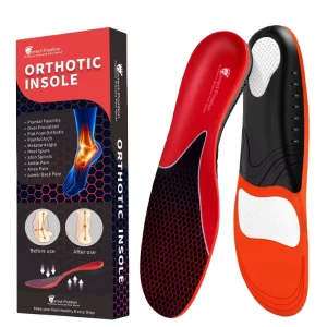 Custom Logo Orthotic Arch Supports Shoe Inserts PU TPR Insoles for Plantar Fasciitis Feet Orthotics Inserts for Men Women