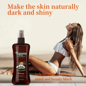 Custom Logo Private Label Body Care Hydrating Coconut Body Oil for Beach Sunbathing Bronze Skin Body Oil Natural Tanning Oil