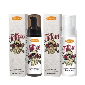 Custom Logo Tattoo Deep Cleansing Brightening Vegan Exfoliating Aftercare Tattoo Cleaning Mousse