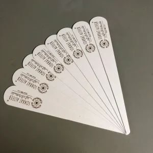 Custom Logo Waterproof Perfume Tester Strips & Cards with Bottle and Box Screen Printed Single Side