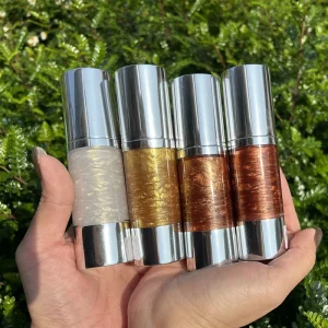 Custom Luxury Bottle Liquid Highlighter Cosmetic Vegan Private Label 30ml Face Shimmer Body Oil Liquid Highlighter