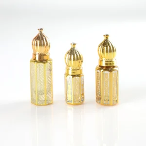 Custom Luxury Design 3ml 6ml 12ml Mini Roll on Stick Attar Oil Glass Perfume Bottle Packaging Empty Fancy Attar Bottles