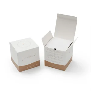 Custom Luxury Empty Scented Candle Perfume Eye Cream Blush Cosmetic Boxes Inserts Recyclable Self Erecting Hot Stamped Packaging