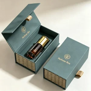 Custom Luxury Perfume Essential Oil Velvet Box Skin Care Serum Recycled Materials Perfume Packaging Box Cosmetic Paper Box