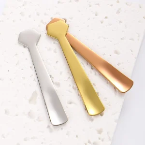 Custom Metal Facial Spoon 304 Stainless Steel Mask Applicator Makeup Spatula for Cosmetic Tools Skincare