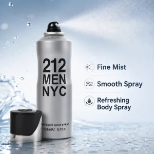 Custom Non irritating Body Deodorant Spray Elegant Arabic Perfume Deodorized Body Mist Spray for Men