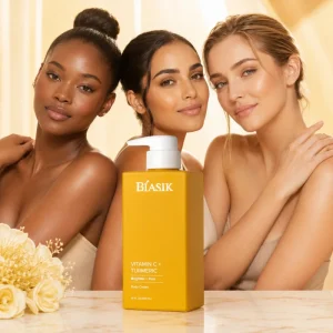 Custom Organic Turmeric Vitamin C Glow Body Lotion for Dull Skin Deep Nourishing Softening Skin Care Lotion Vendor