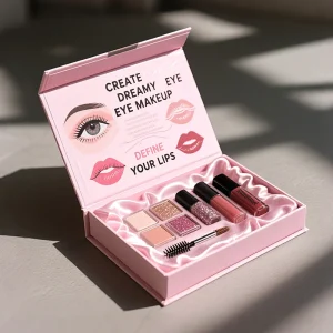 Custom Packaging Box Manufacturer Printing Makeup Tools Magnetic Closure Foldable Rigid Gift Cardboard Boxes for Cosmetic