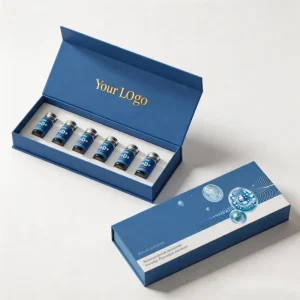 Custom Peptide Pen Box Magnetic Closure Rigid Box for 3ml 5ml 10ml Peptide Vial Supplement Packaging Box