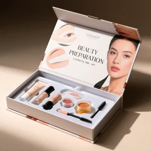 Custom Printed Magnetic Closure Rigid Box Packaging Personalized Cosmetic Kit Makeup Tools Hard Paperboard Gift Cardboard Box