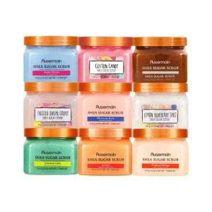 Custom Private Label Organic Vegan Whitening Skincare Clear Fruit Salt Body Scrub Manufacturer