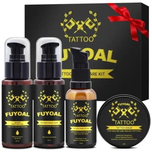 Custom Private Label Tattoo Aftercare Kit Includes Brightener Soap Gel and Lotion Balm Cream for Body Art