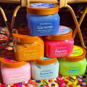 Custom Scented 510g Shea Sugar Scrub Body Exfoliator Deep Moisturizing Smoothing Body Care