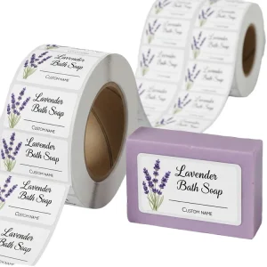 Custom Soap Label Waterproof Synthetic Paper Roll for Automatic Labeling Machine Branding