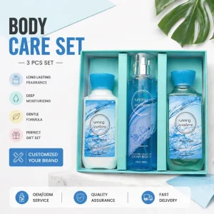 Customizable 3 PCS Body Care Set Long Lasting Fragrance Moisturizing Gift Set for Women