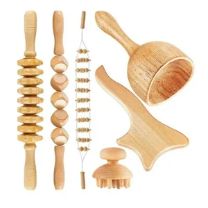 Customizable Gua Sha Cellulite Wood Massager Wood Therapy Kits Massage Tools