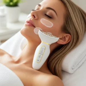 Customized Handheld Multifunctional 3 Gears Vibrating Massage Tool Rechargeable Electric Face Neck Care Beauty Device