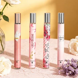 Customized Logo Travel Convenience Spray 35ml Mini Sample Size Fresh Scent Women’s Perfume with Modern Design Deodorant