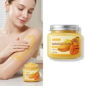 Customized Mango Bath Salt Scrub 350g Gentle Exfoliating Body Polishing Cleanser Refreshing Skin Care Moisturizing Scrub