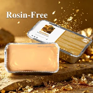 Customized Rosin Free Golden Block Hard Wax Depilatory for Face Legs Body Hair Removal Professional Industrial Use Model