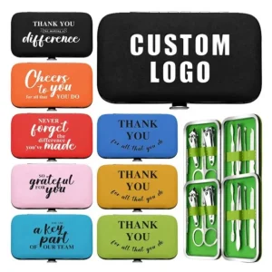 Customized Stainless Steel Set Personal Care Travel Gift Manicure Nail Clipper Tool Kit With Custom Logo