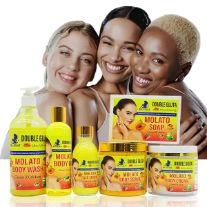 DOUBLE Molato Skin Care Set Brightening Molato Soaps Exfoliating Nourishing Skin Hydrating Refresh Molato Shower Gel