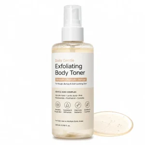 Daily Body Exfoliator Smooth Hydrating Glycolic Acid Body Toner Spray for Strawberry Legs Rough Skin