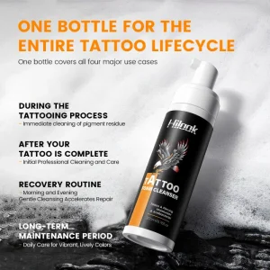 Deep Hydration Foaming Mousse Tattoo Cleansing Mousse for Aftercare