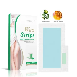 Depilatory Wax Strips for Legs Bikini Area Wax Paper Easy to Use Cold Natural Beeswax Strip