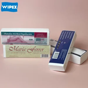 Depilatory Waxing Paper Strips Non Woven Depilatory Waxing Paper Disposable Nonwoven Wax Strips