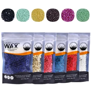 Desilating 100g Solid Hard Wax Bean Beeswax Paper Free Hot Wax Therapy with Aloe for Bikini Intimate Hair Removal Depilatory