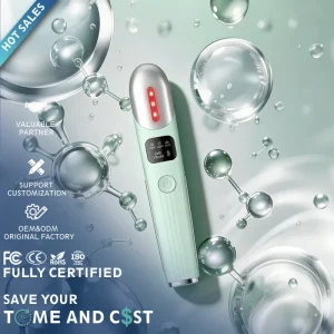 Digital 3 in 1 Anti Wrinkles Face Neck Eyes Massager with Heat Compress Air Pressure and Vibration Relief Stress