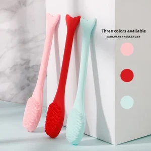 Direct Factory Sale New Full Silicone Fish Tail Blackhead Brush Nose Washing Acne Removal Manual Beauty Tool Makeup Cleaner Tool