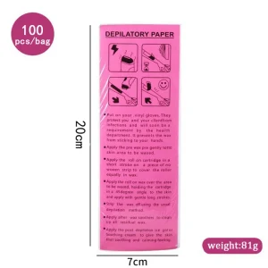 Disposable Non Woven Depilatory Wax Strips Body Hair Removal Paper Supplies