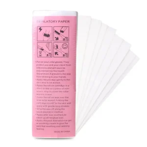 Disposable Non Woven Hair Removal Wax Strips 7x20cm 100pcs Bulk Body Waxing Paper for Salon & Home Travel Use