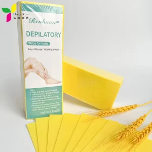 Disposable Nonwoven Fabric Depilatory Wax Strips for Body Hair Removal