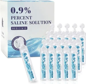 Disposable Saline Solution Individually Wrapped Nasal Drops Normal 9% Sodium Chloride Solution Wash Care 15 ml