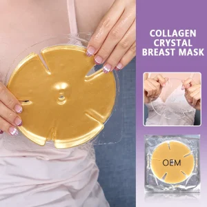 Disposable Sheet Hydrogel Anti wrinkle Hydrating Whitening Collagen Cosmetic Crystal Breast Mask