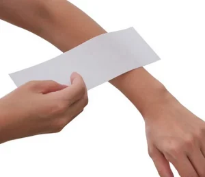 Disposable White Hair Removal Waxing Strips Depilatory Wax Non Woven Fabric Polyester