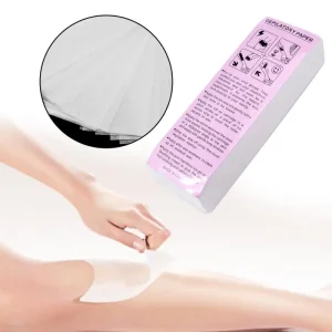 Disposable White Non Woven Fabric Hair Removal Wax Strips 7cm*20cm for Beauty Salon Spa Use