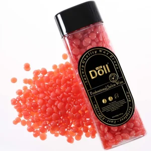 Doll Wax Series 400g Strawberry Depilatory Hard Wax Beads for Bikini Intimate Hair Removal Face Waxing Pellets